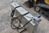 45 Gallon Diamond Plate Fuel Transfer Tank With Electric Fuel Pump