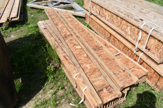 Group of Wood I Beams