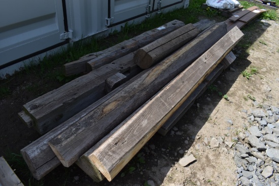 Pallet of Barn Wood Beams