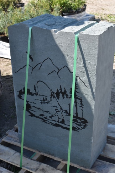 Fishing in the Mountains Stone