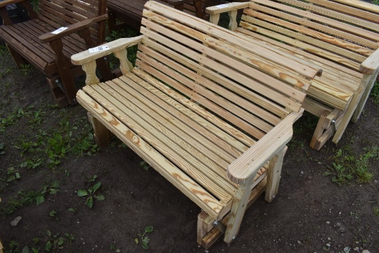 Amish Made 50" Glider Bench
