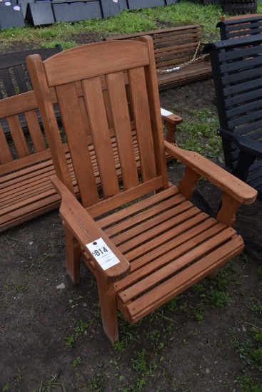Amish Made 28" Oak Stain Chair