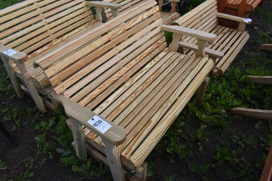 Amish Made 50" Glider Bench
