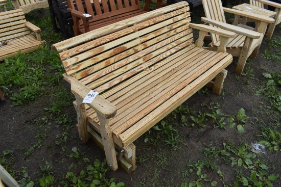Amish Made 62" Glider Bench