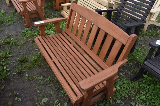 Amish Made 50" Glider Bench
