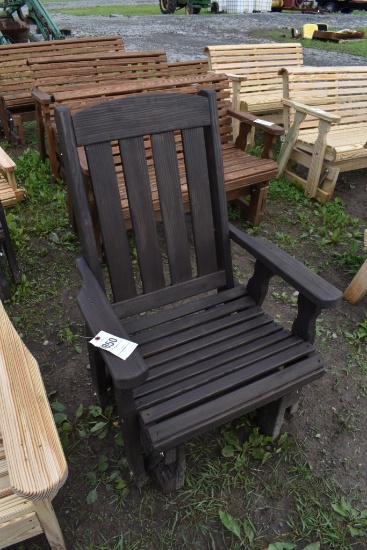 Amish Made 28" Stained Glider Chair