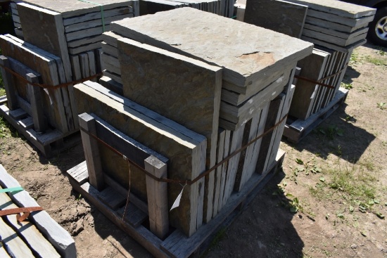 Pallet of 24" x 36" Bluestone Pieces