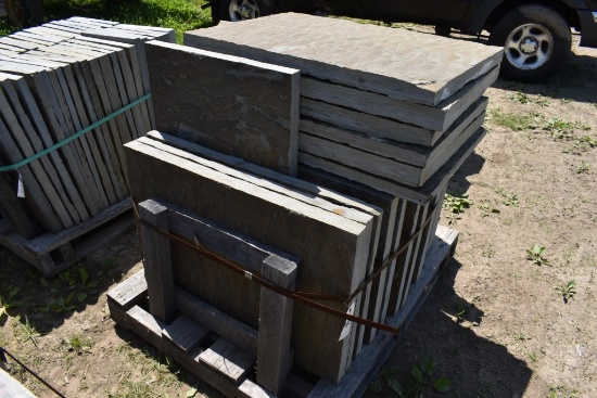 Pallet of 24" x 36" Bluestone Pieces