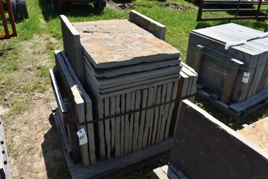 Pallet of 24" x 36" Bluestone Pieces