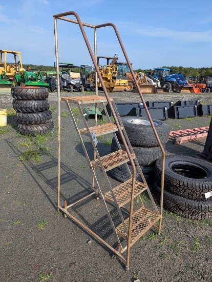 Warehouse Ladder on Wheels