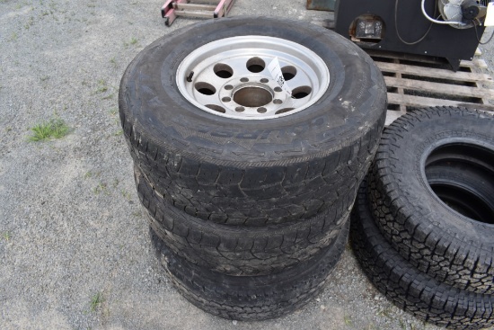 3 Mastercraft 265/75 R16 Tires on Rims