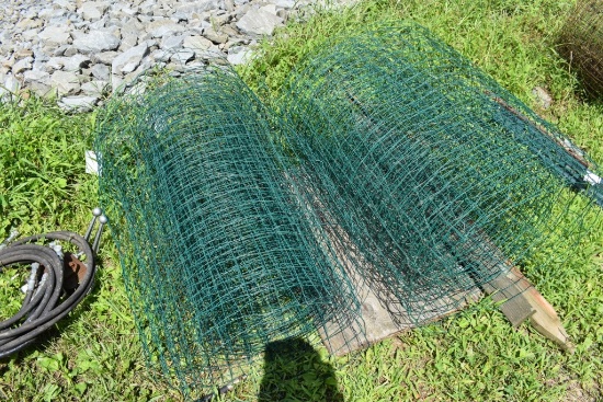 Partial Green Panel Fencing