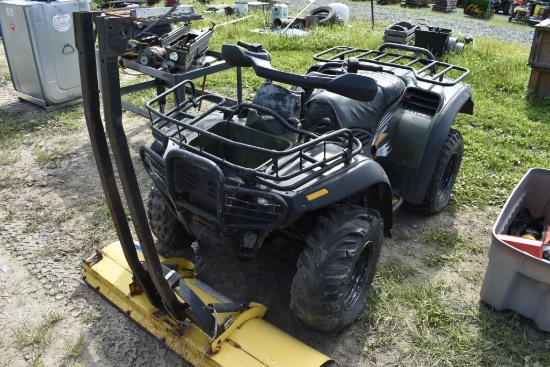 Traxter ATV with Snow Plow