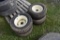 4 Carlisle 23x10.50-12 Tires on 4 Lug Rims