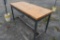 Work Shop Table with Thick Wood Top