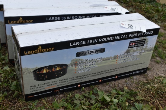 Landhonor 36" Round Metal Ring Fire Pit