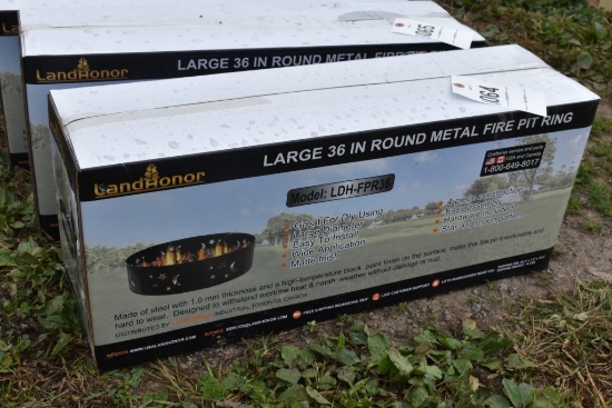 Landhonor 36" Round Metal Ring Fire Pit