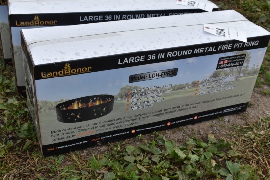 Landhonor 36" Round Metal Ring Fire Pit