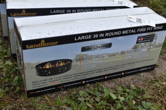 Landhonor 36" Round Metal Ring Fire Pit