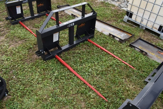Landhonor Quick Attach Skid Steer Double Prong Bale Spear