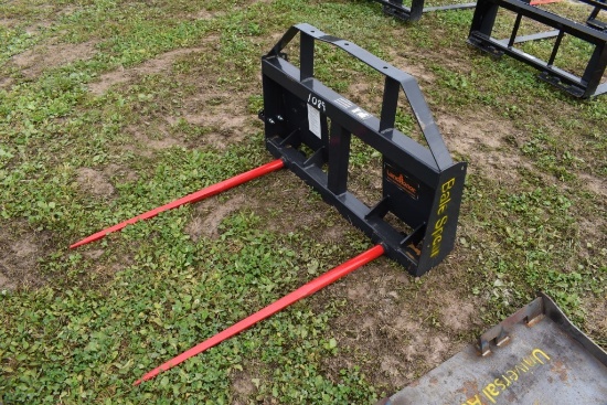 Landhonor Quick Attach Skid Steer Double Prong Bale Spear