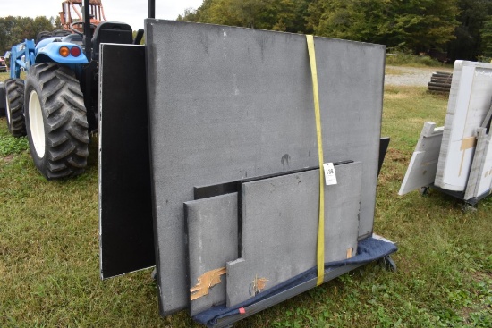 Group of Granite Slabs and Counters on Rack
