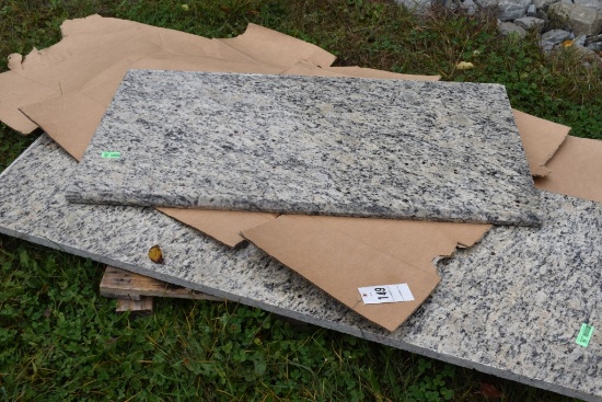 Pallet of Granite Slabs and Counters on Pallet