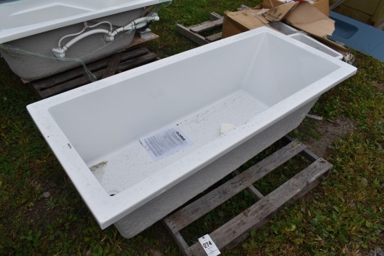 New Clarke Fiberglass Bath Tub