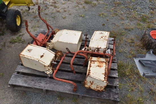 4 Allis Chalmers Planter Boxes