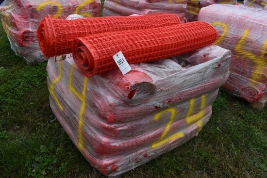 24 New Rolls of Quest 48" Orange Construction Fence