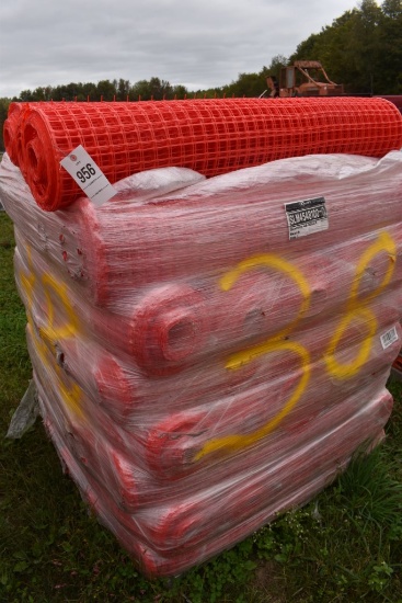 38 New Rolls of Quest 48" Orange Construction Fence