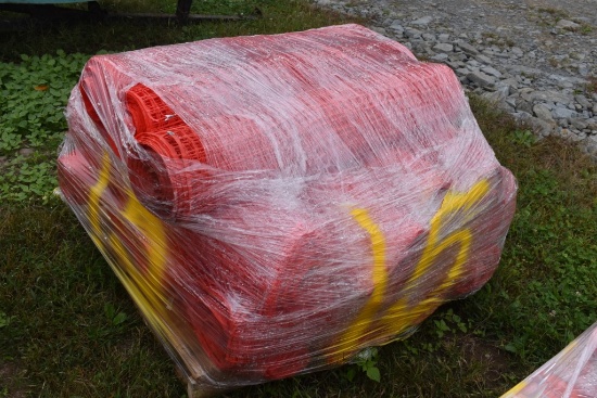 15 New Rolls of Quest 48" Orange Construction Fence