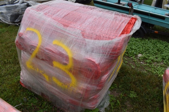 23 New Rolls of Quest 48" Orange Construction Fence