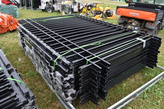 20 Pieces of Wrought Iron Fence Panels
