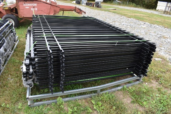 20 Pieces of Wrought Iron Fence Panels