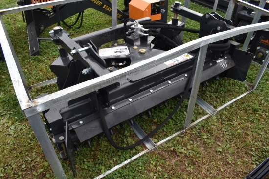 Landhonor 72" Quick Attach Skid Steer Power Rake Harrow