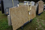Group of Granite Slabs and Counters on Rack