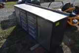 Stainless Steel 7' 10 Drawer Tool Box Work Bench