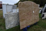 Group of Granite Slabs and Counters on Rack