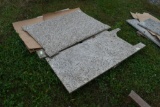 Pallet of Granite Slabs and Counters on Pallet