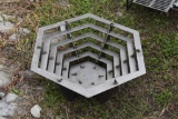 Hexagon Steel Fire Pit