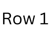 Beginning of Row 1