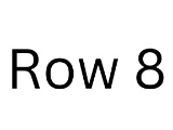 Start of Row 8