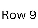 Start of Row 9