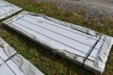 983 Linear Feet of White Corrugated Metal Paneling