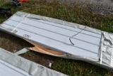 983 Linear Feet of White Corrugated Metal Paneling