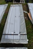 983 Linear Feet of White Corrugated Metal Paneling
