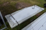 983 Linear Feet of White Corrugated Metal Paneling