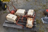 4 Allis Chalmers Planter Boxes