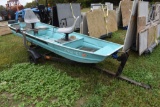 12' Aluminum Boat on single Axle Trailer